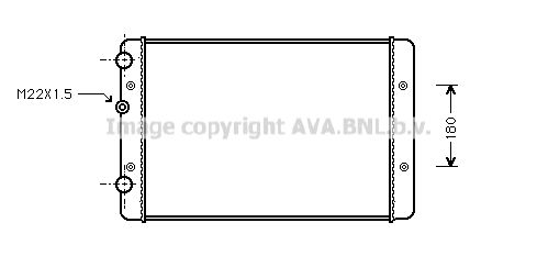 AVA QUALITY COOLING radiatorius, variklio aušinimas VW2131